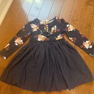 Matilda Jane Black Floral Long Sleeve Dress